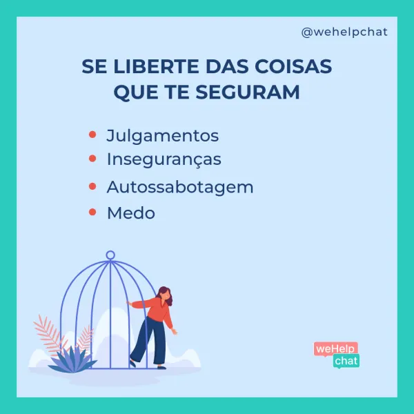 se liberte das coisas que te seguram