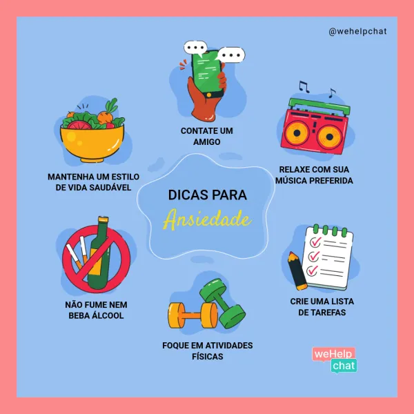 Dicas para ansiedade