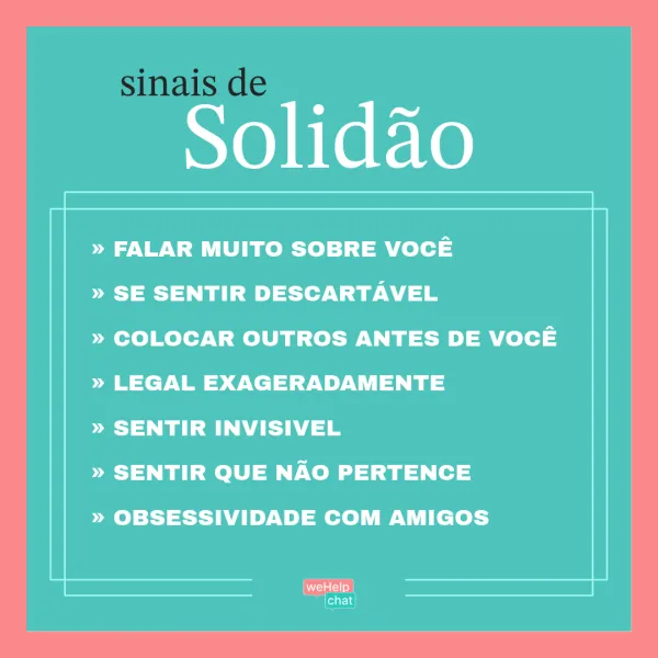 sinais de solidão