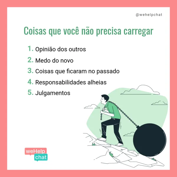 coisas que você não precisa carregar